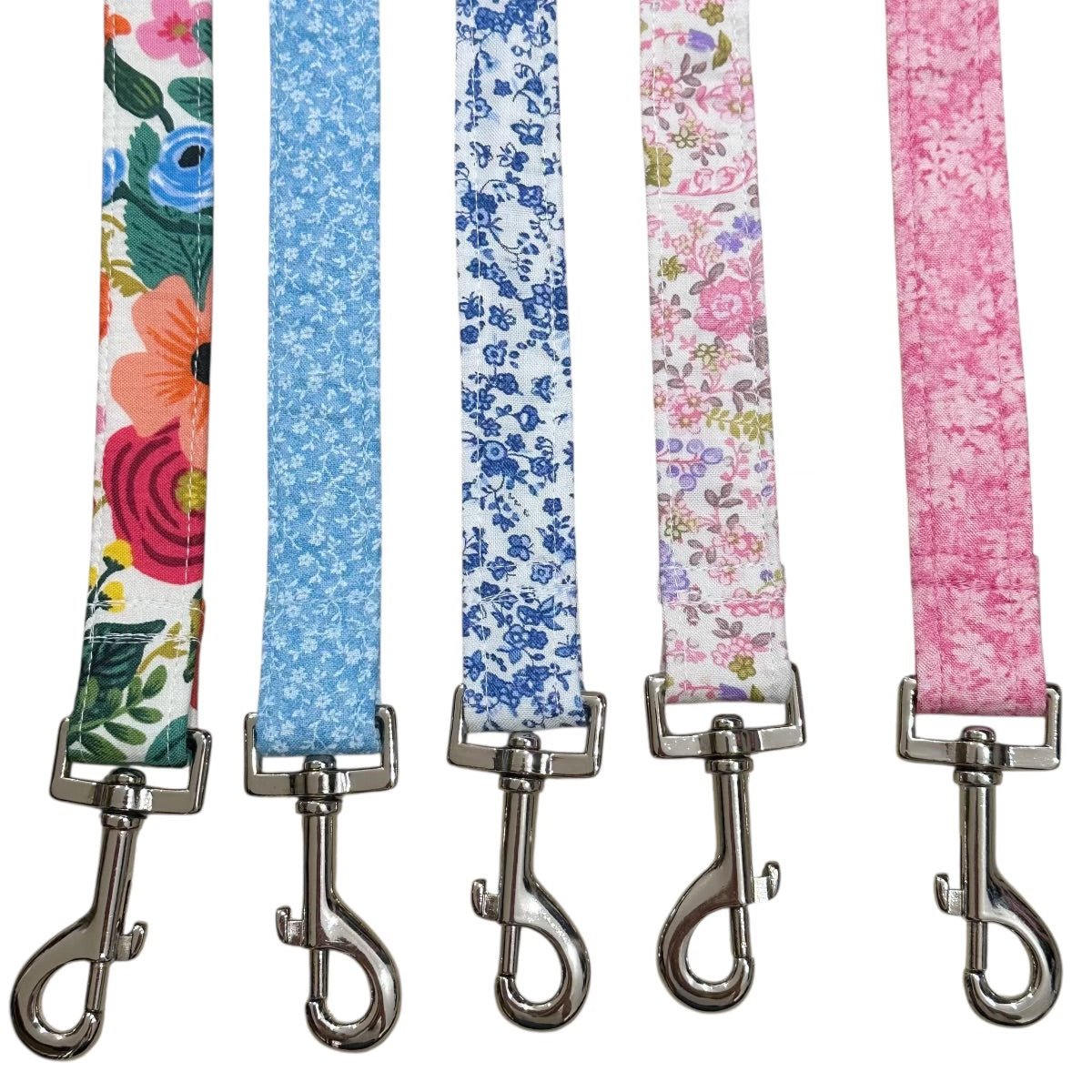 Blue Floral Toile Leash