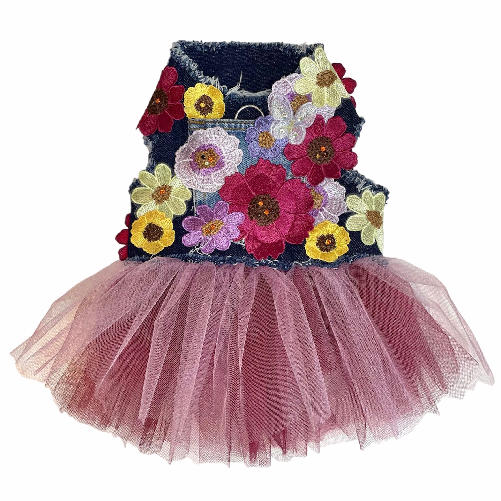 Plum Prosecco Bouquet Dress M
