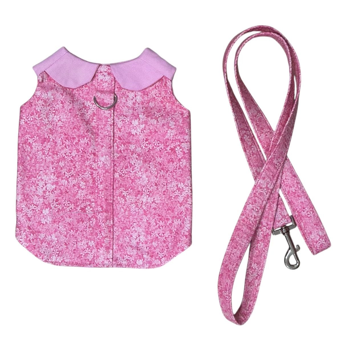 Pink Floral Calico Leash