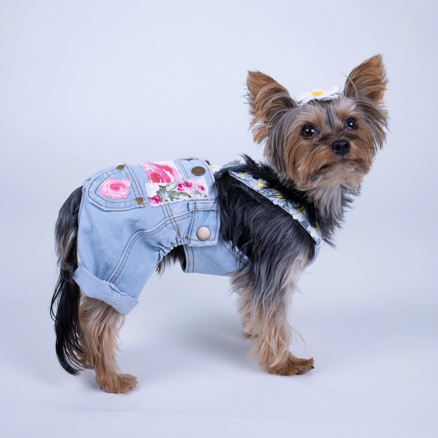 Floral Patchwork Overalls