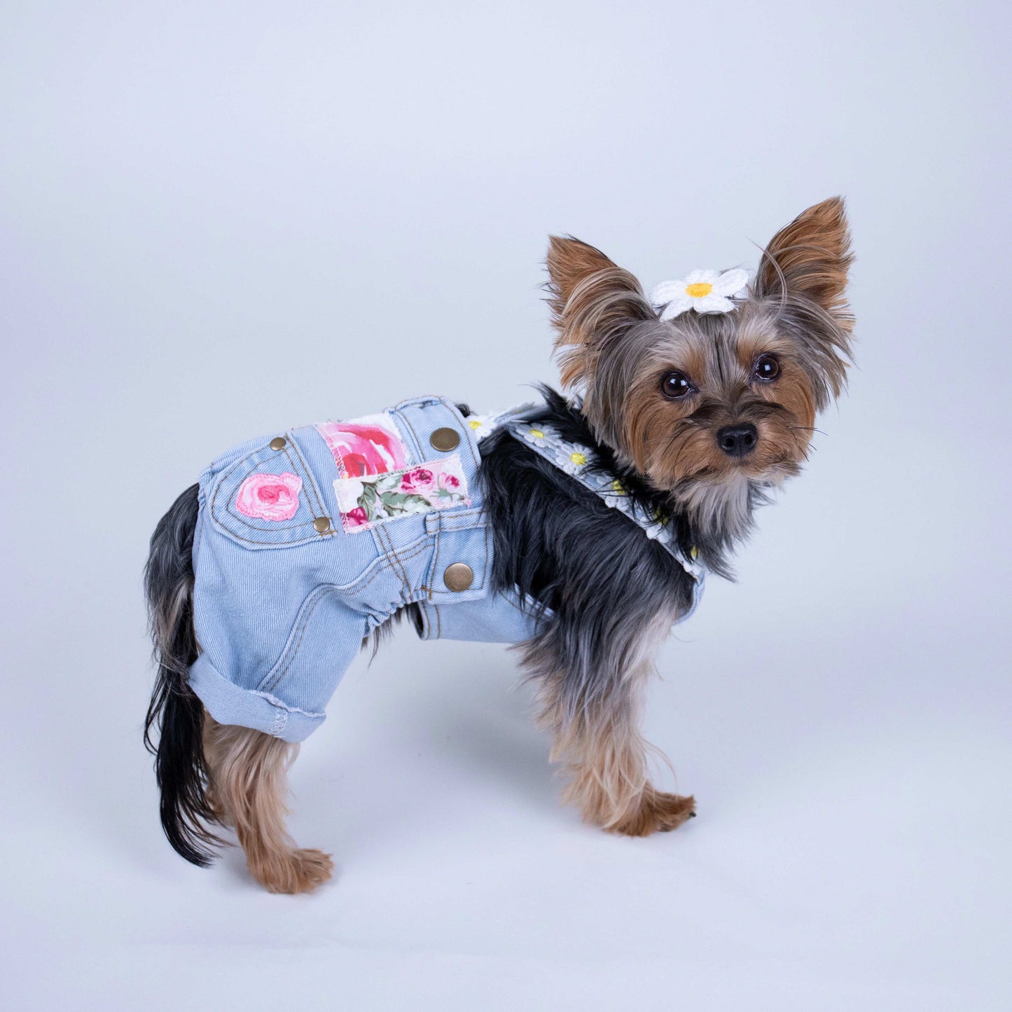 Floral Patchwork Overalls