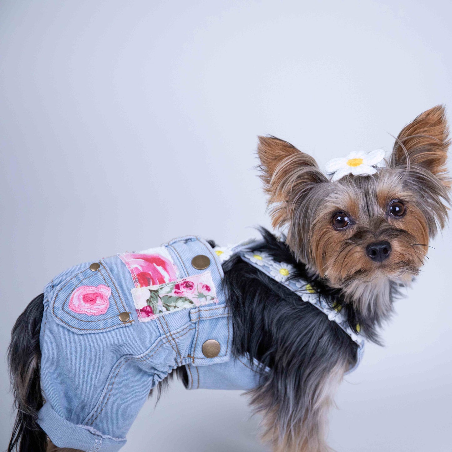 Floral Patchwork Overalls