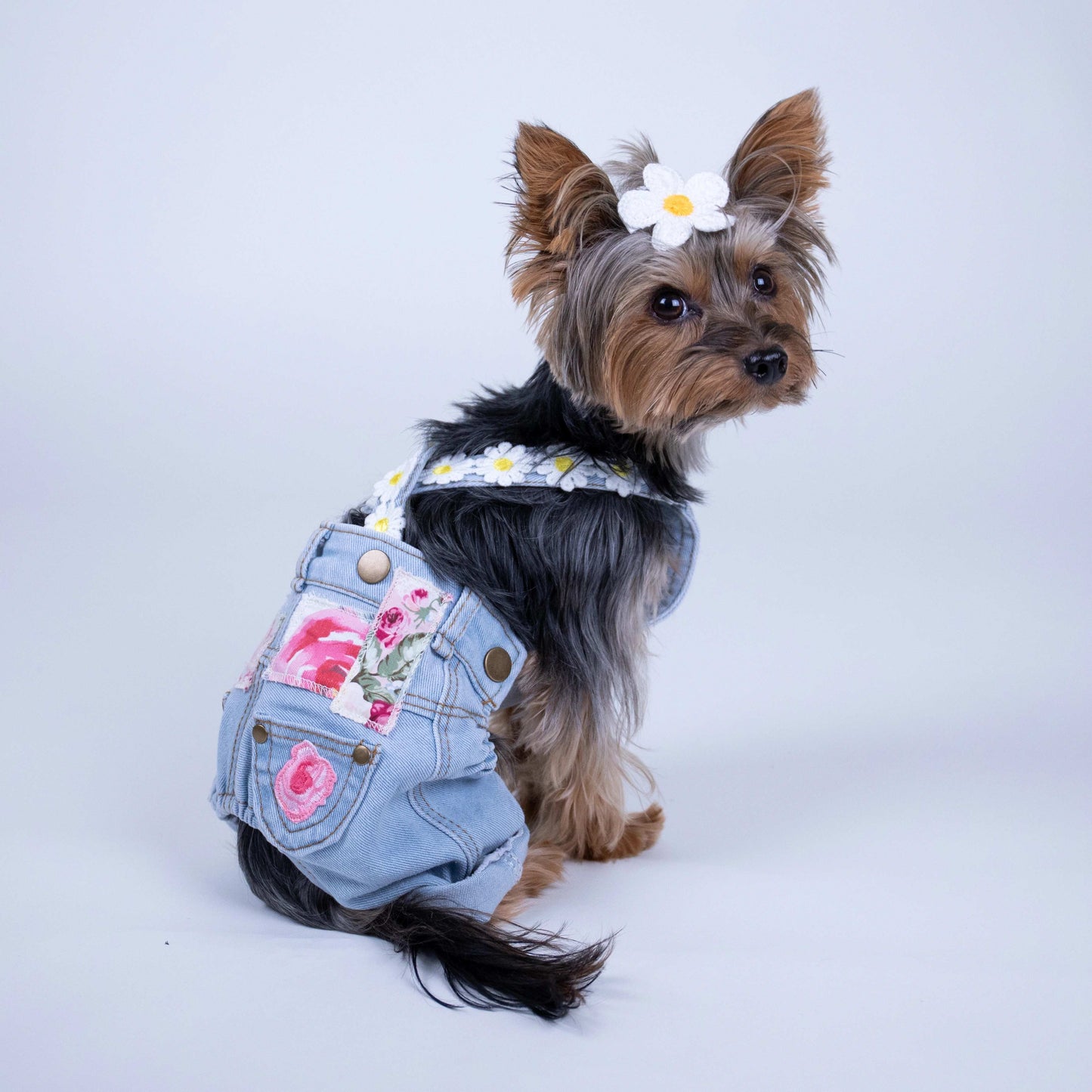 Floral Patchwork Overalls