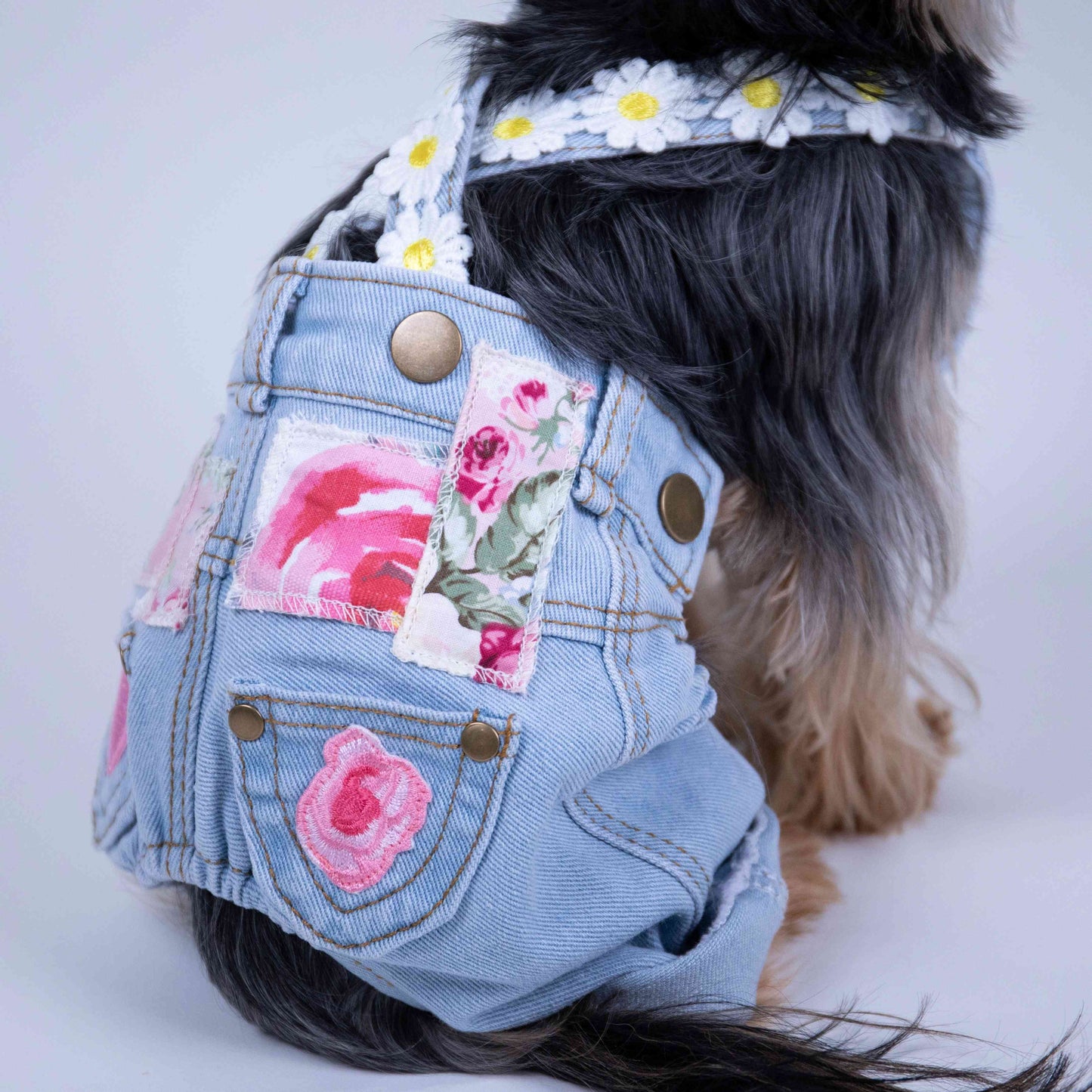 Floral Patchwork Overalls