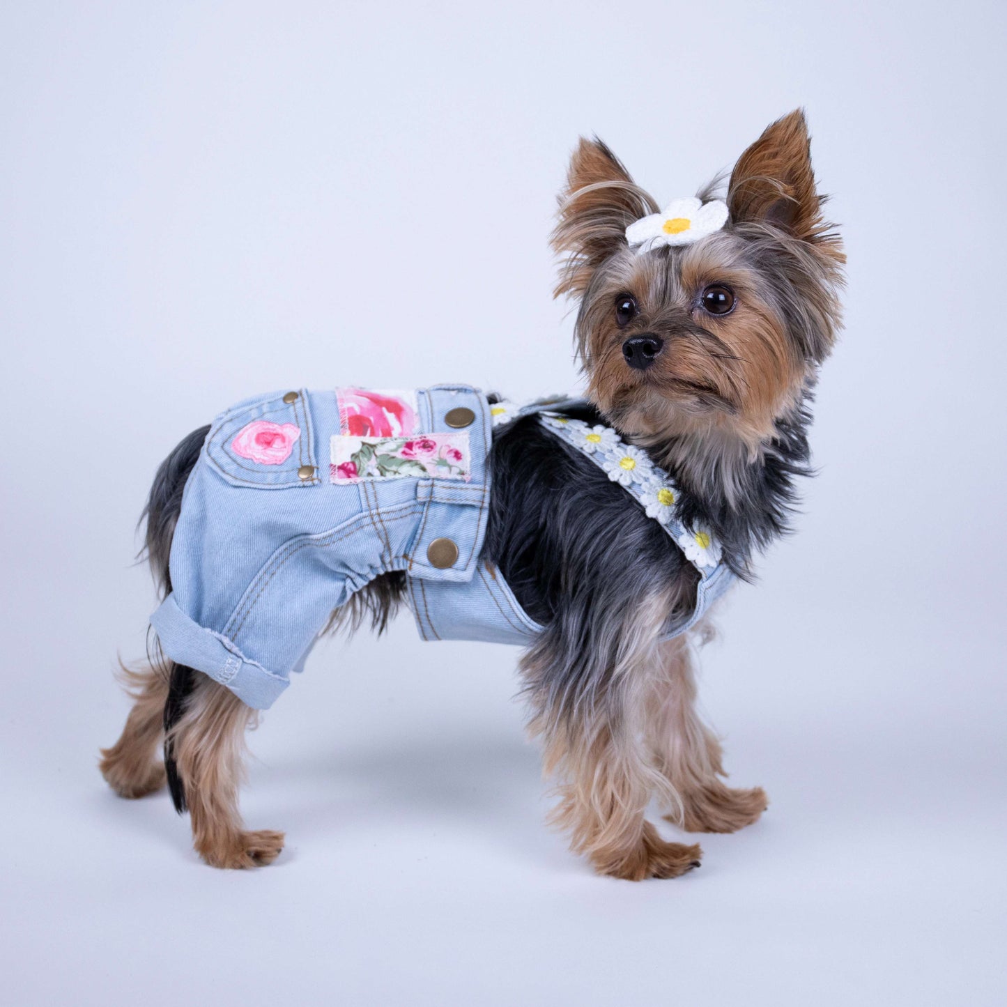 Floral Patchwork Overalls