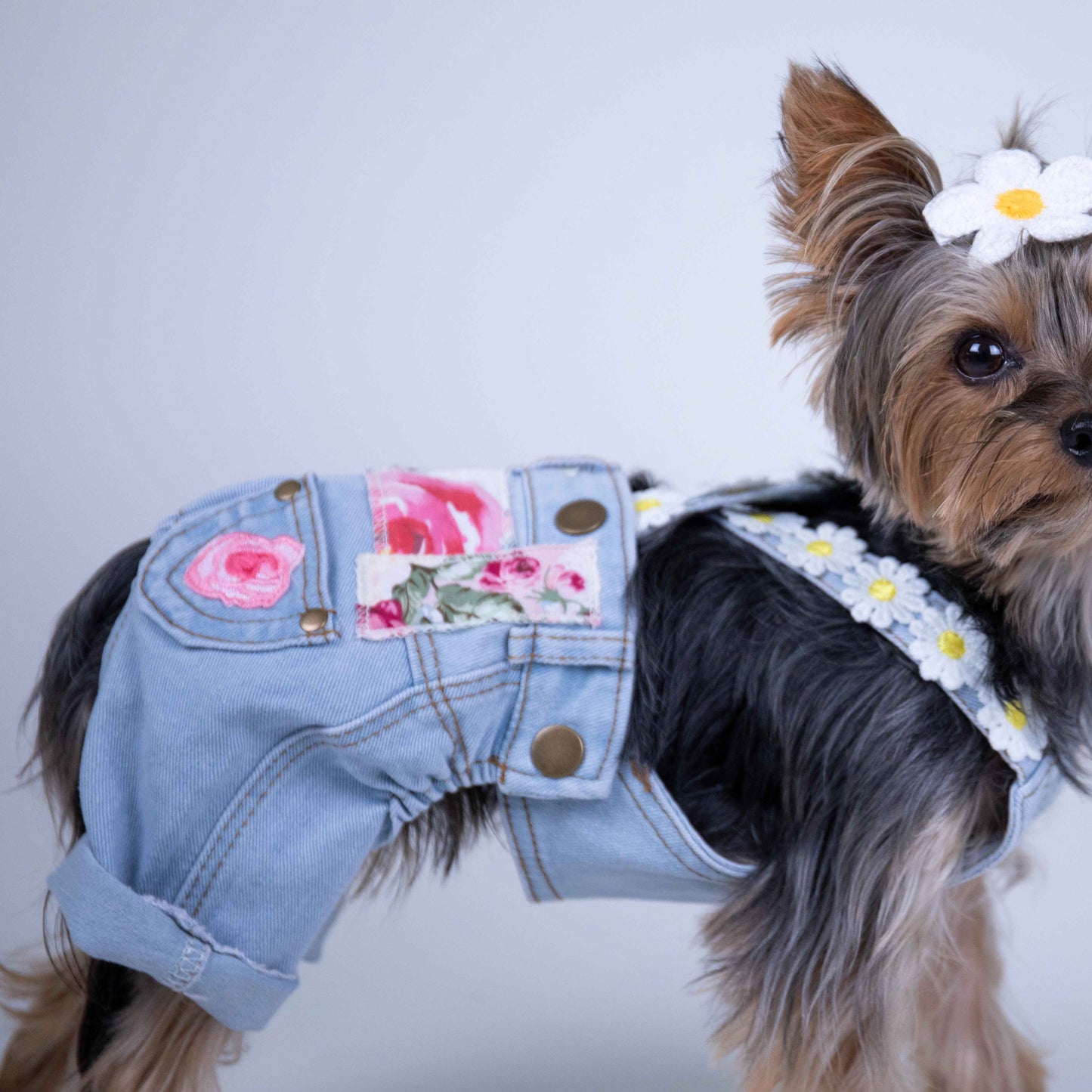 Floral Patchwork Overalls