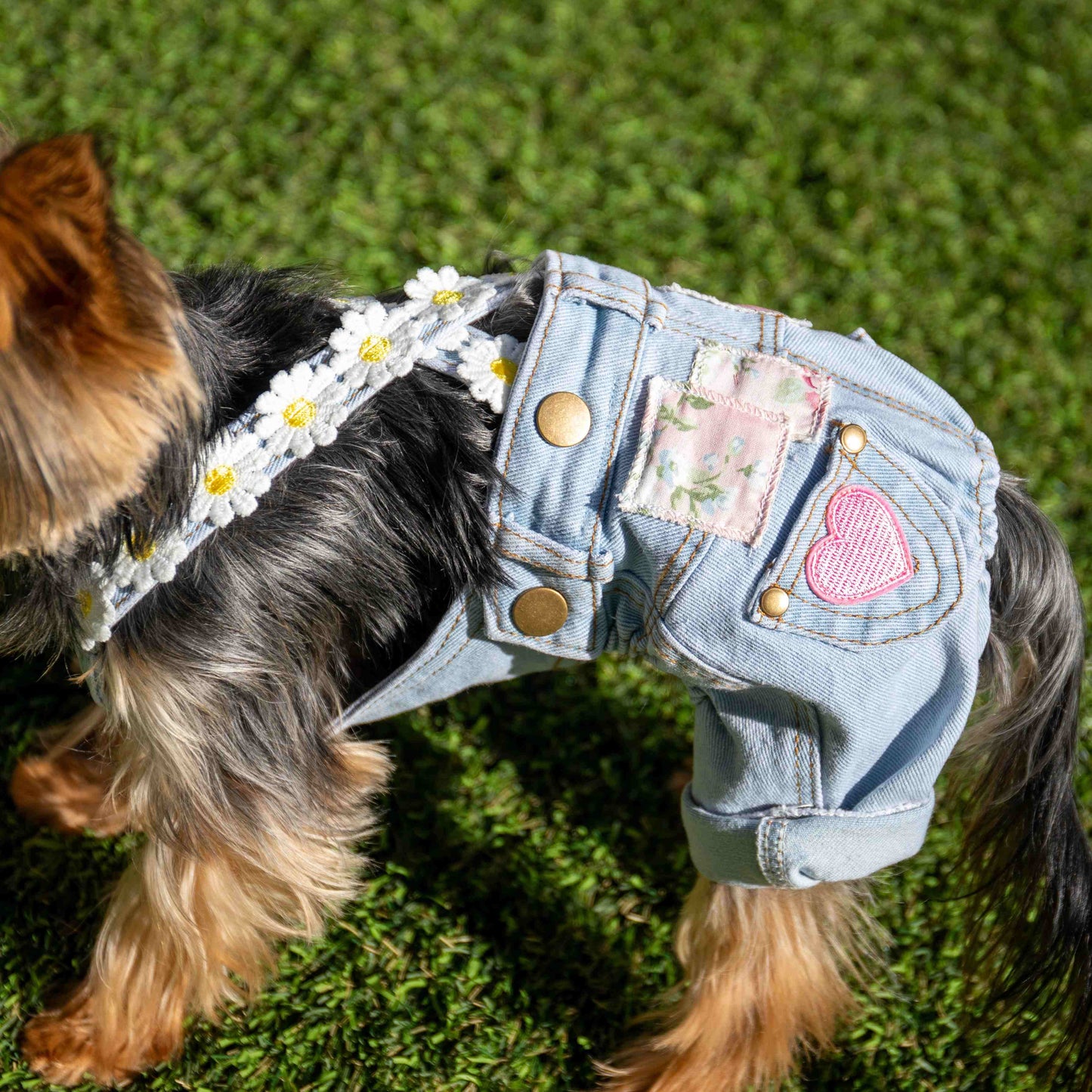 Floral Patchwork Overalls