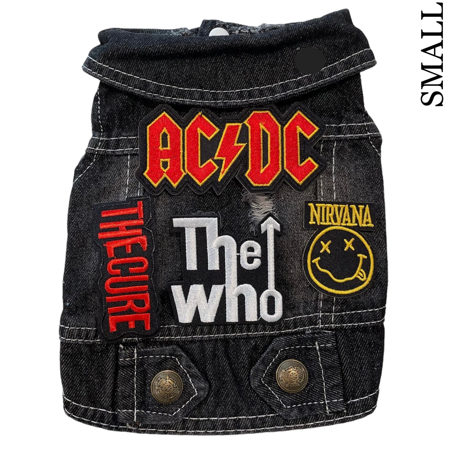 Denim Rocker Vest - AC/DC