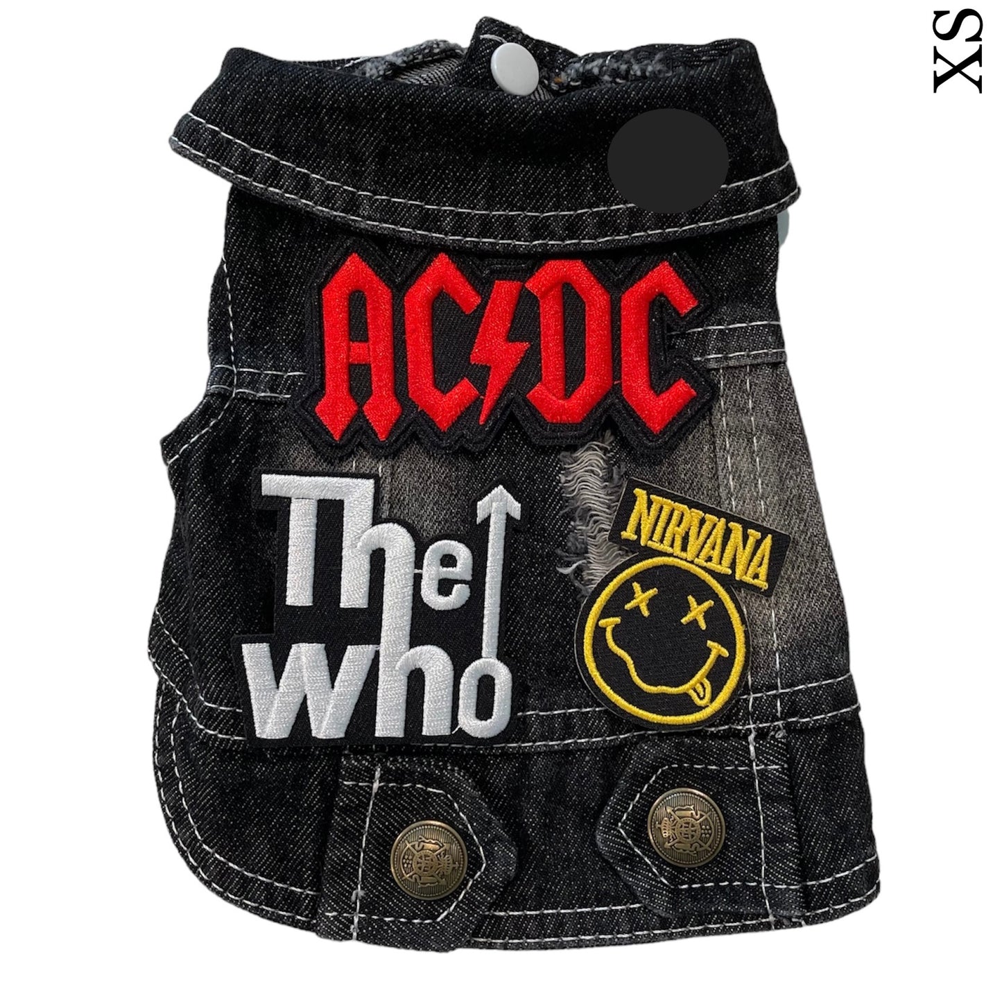 Denim Rocker Vest - AC/DC