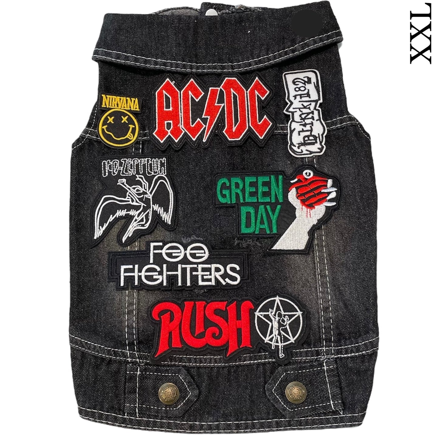 Denim Rocker Vest - AC/DC