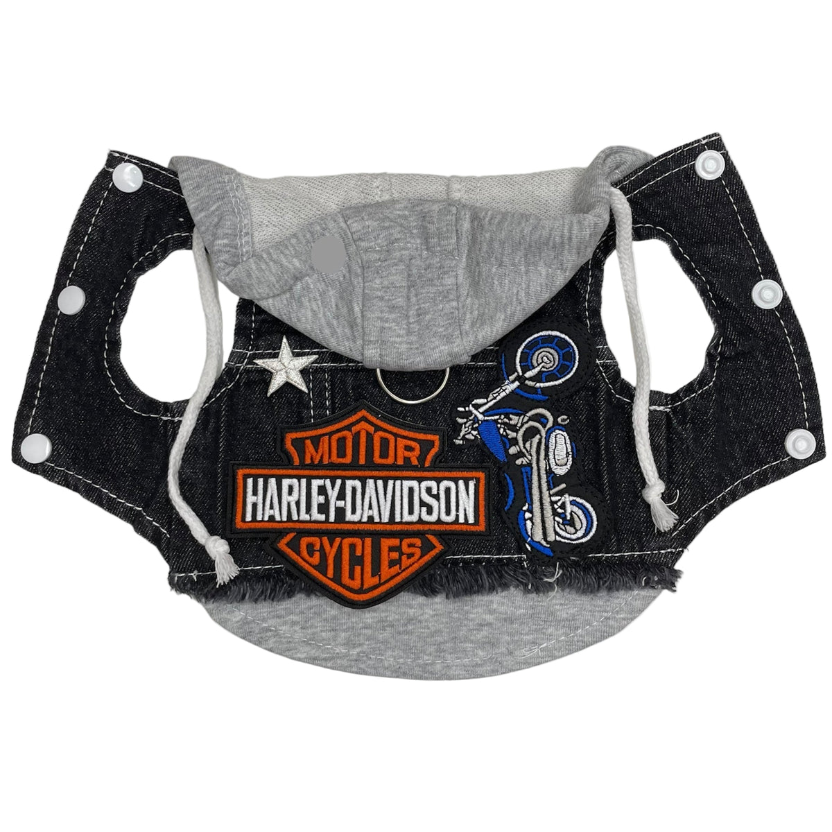 Black Biker Hoodie