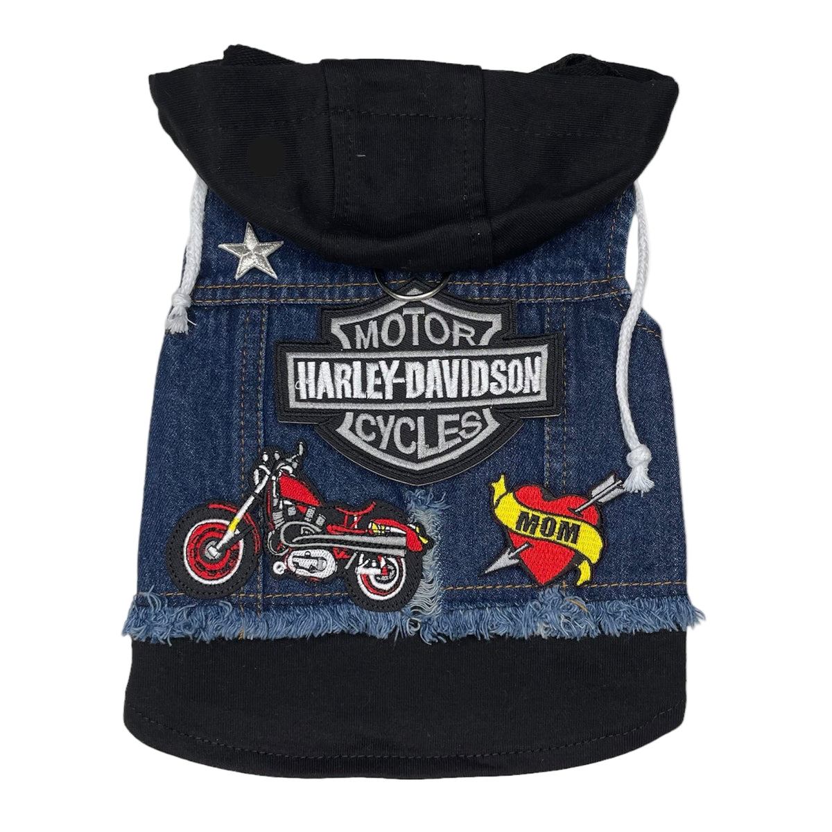 Blue Biker Hoodie