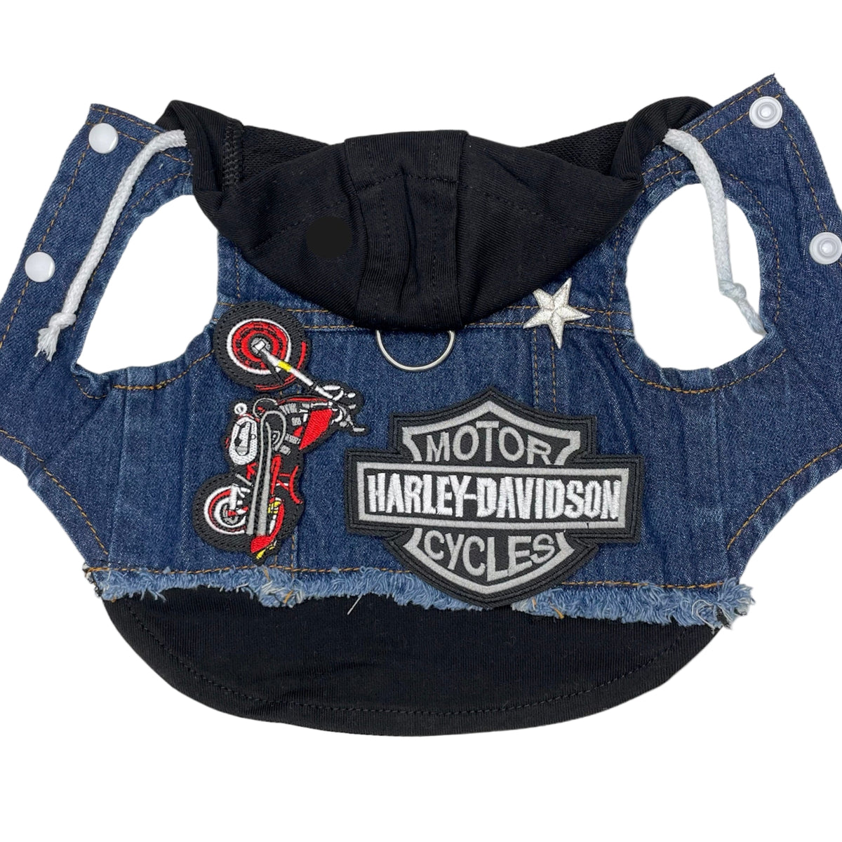 Blue Biker Hoodie