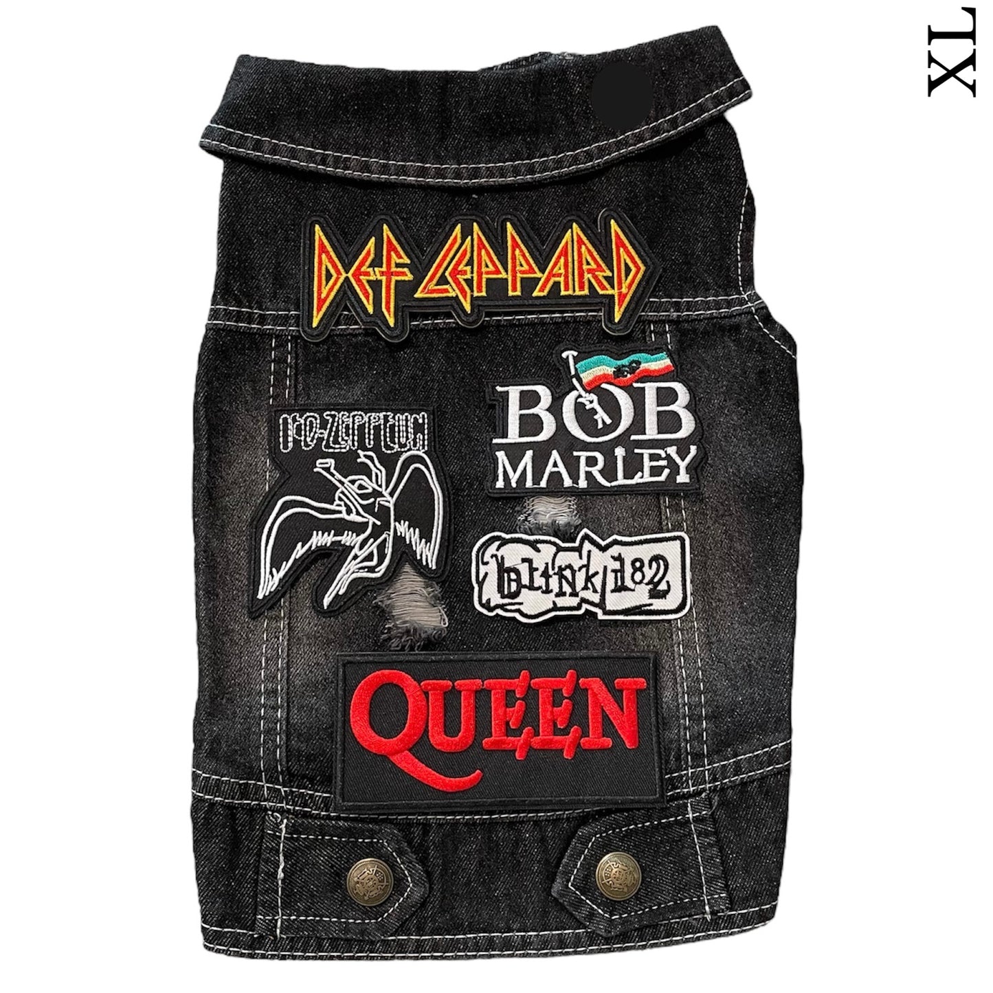 Denim Rocker Vest - DEF LEPPARD