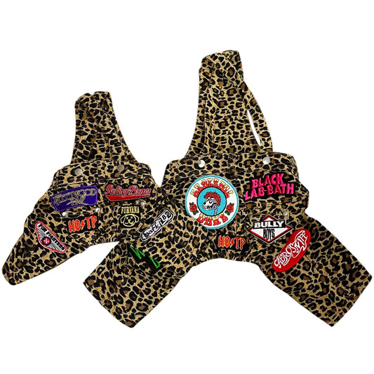 Ruff & Roll Animal Print Overalls