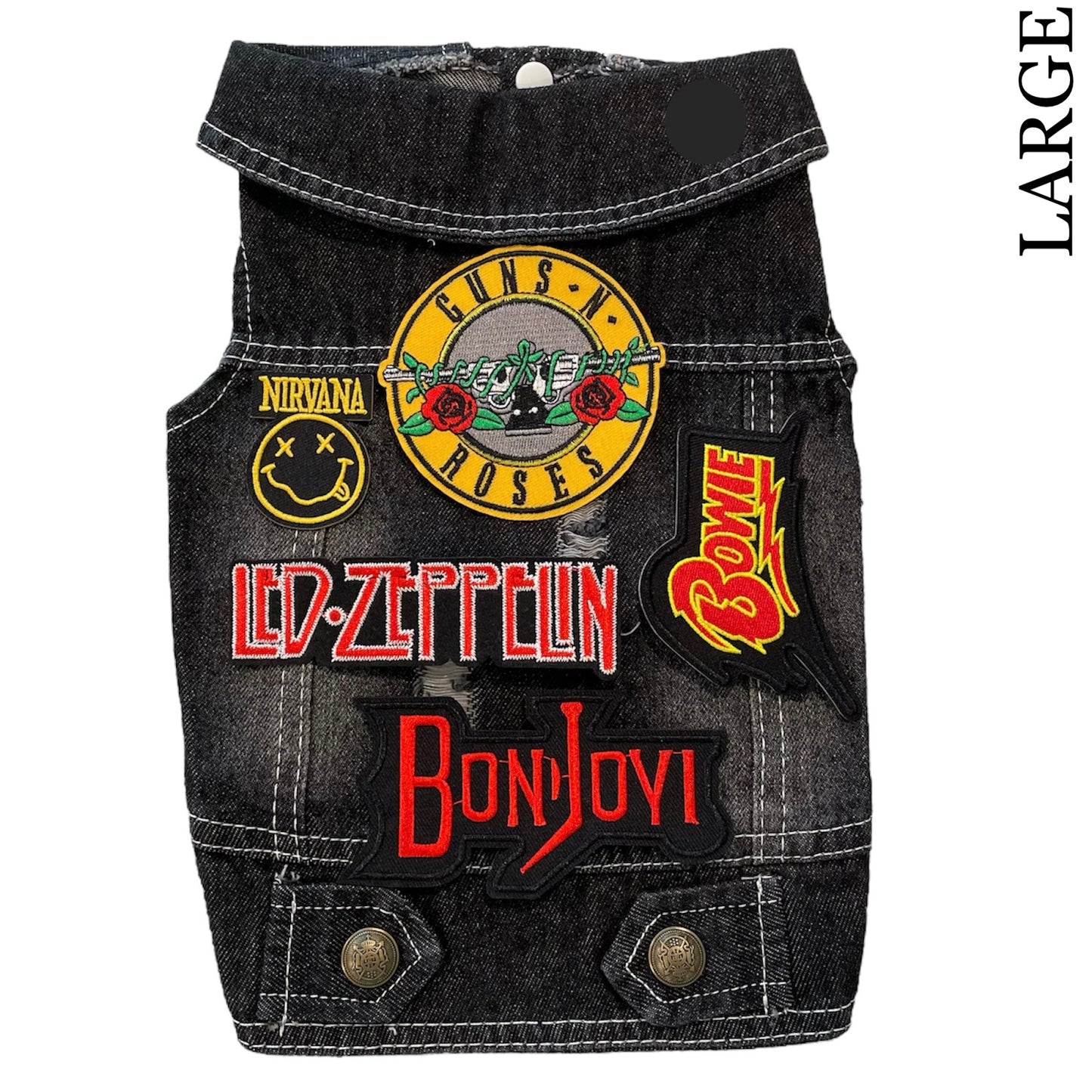 Denim Rocker Vest - GUNS N' ROSES