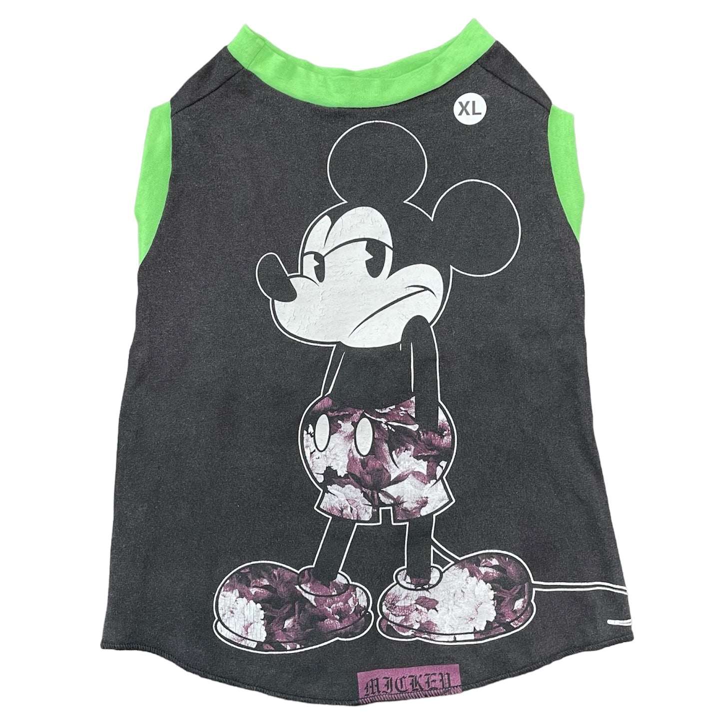 Upcycled Dog Tank - XL "MOODY MICKEY"