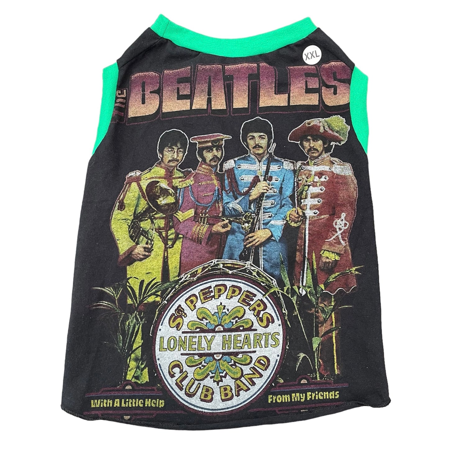 Upcycled Dog Tank - XXL "LONELY HEARTS"