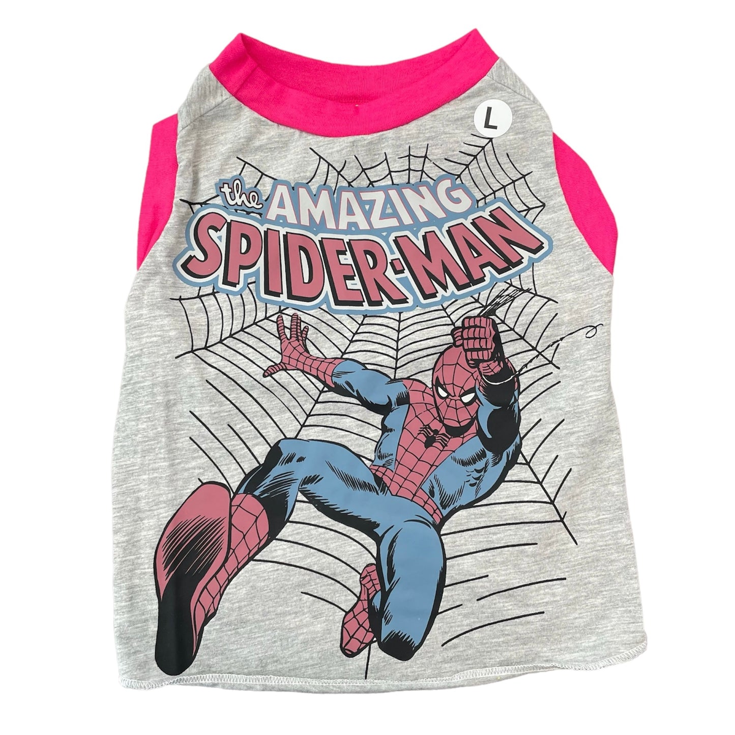 Upcycled Dog Tank - L "AMAZING SPIDEY"