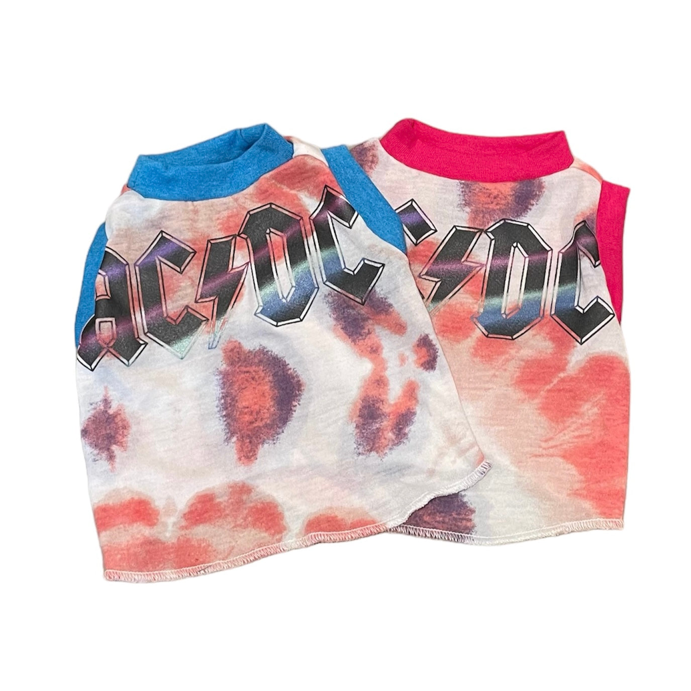 Upcycled Dog Tank - XS "ACDC DYE"