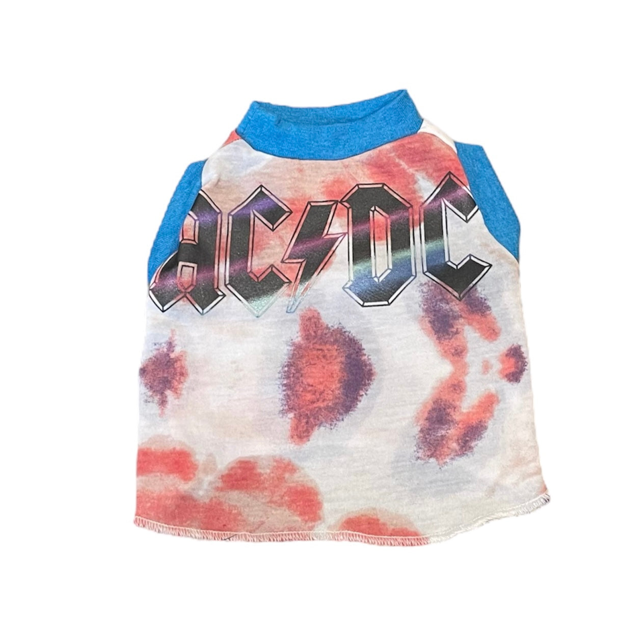 Upcycled Dog Tank - XS "ACDC DYE"