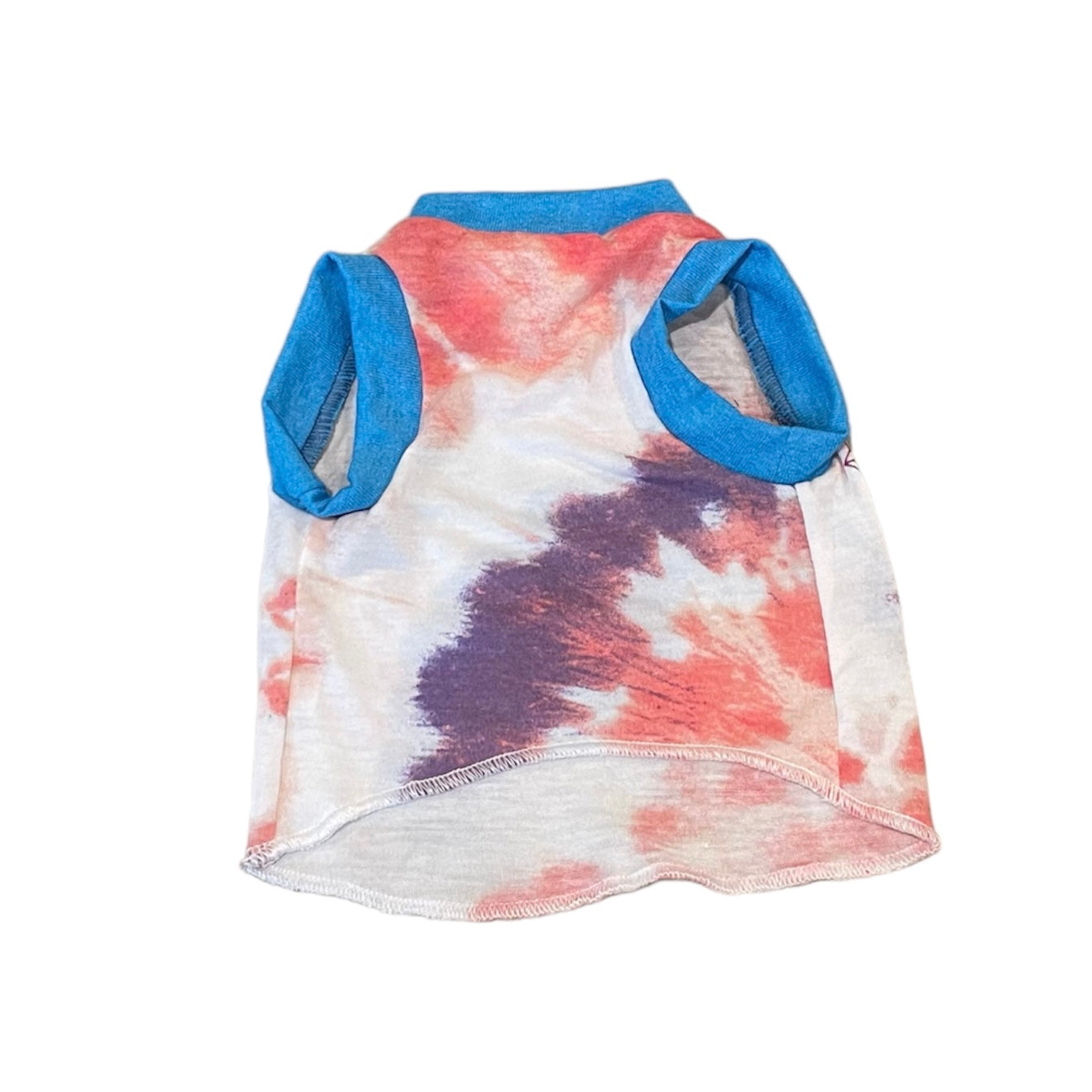 Upcycled Dog Tank - XS "ACDC DYE"