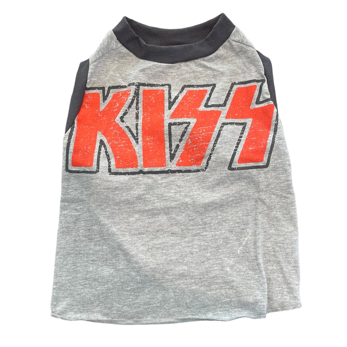 Upcycled Dog Tank - L "KISS STANDARD"