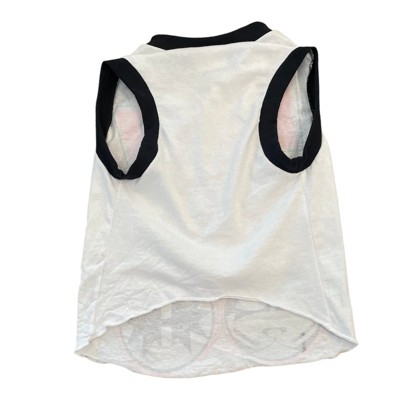 Upcycled Dog Tank - XL "KISS ICONS IN PINK"