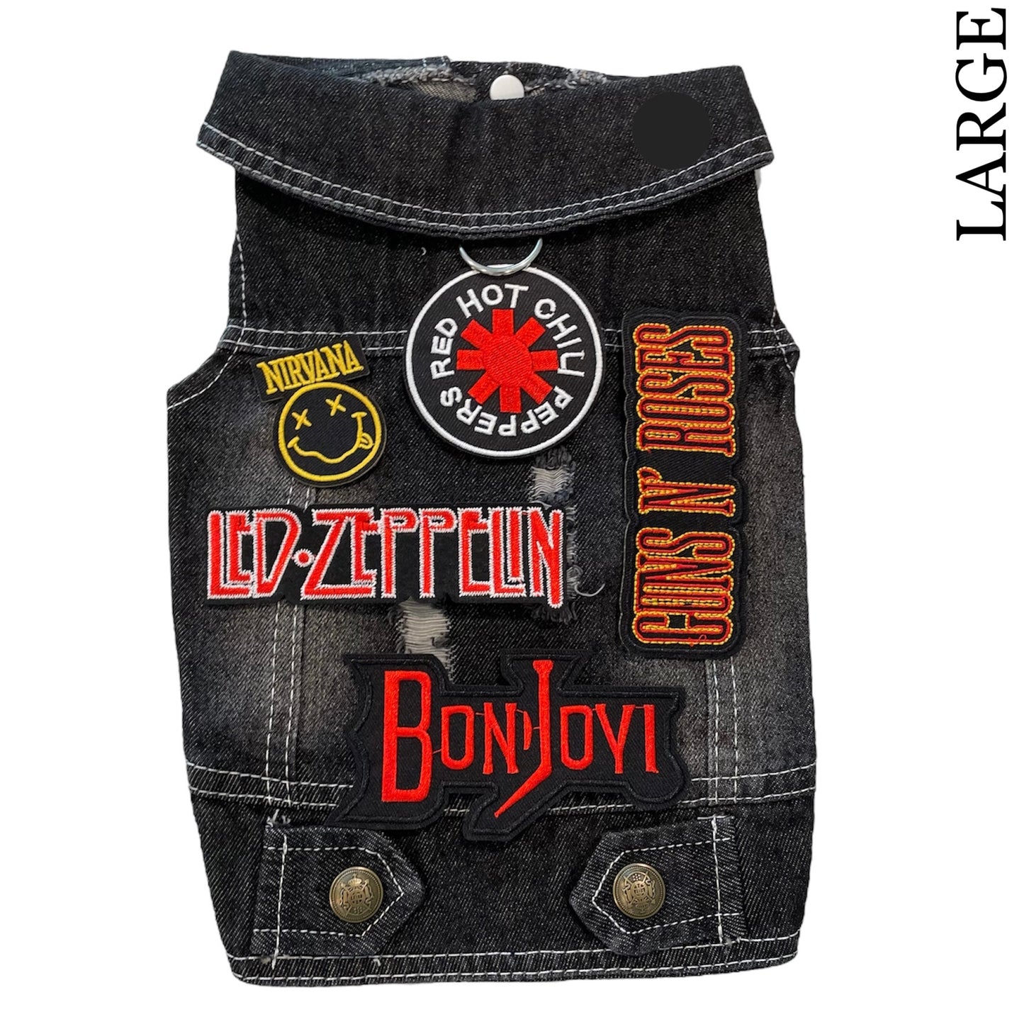Denim Rocker Vest - RED HOT CHILI PEPPERS