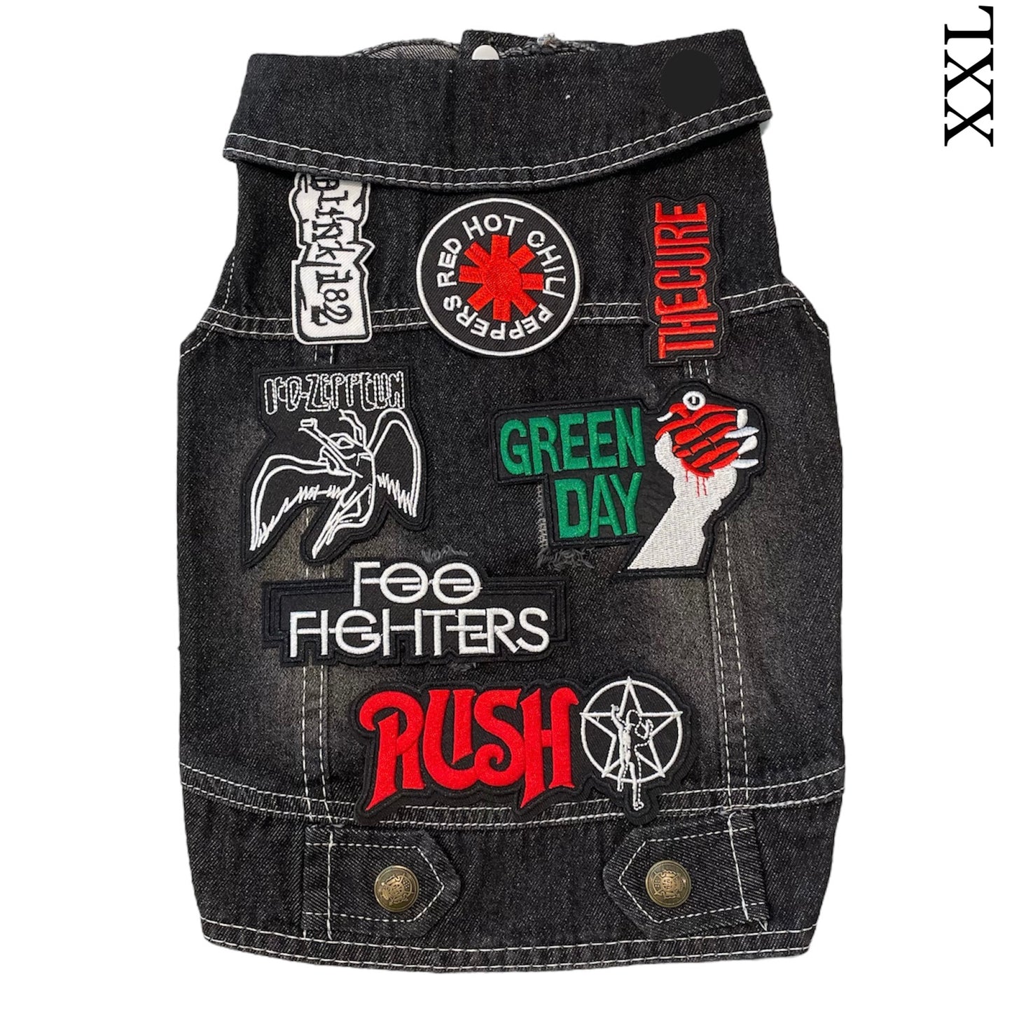 Denim Rocker Vest - RED HOT CHILI PEPPERS