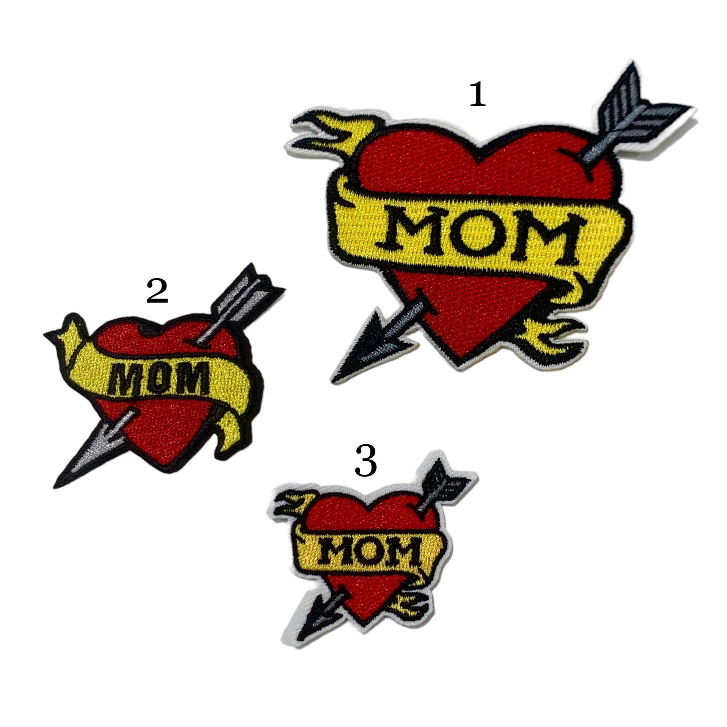 Mom Heart Patch (3 design options)