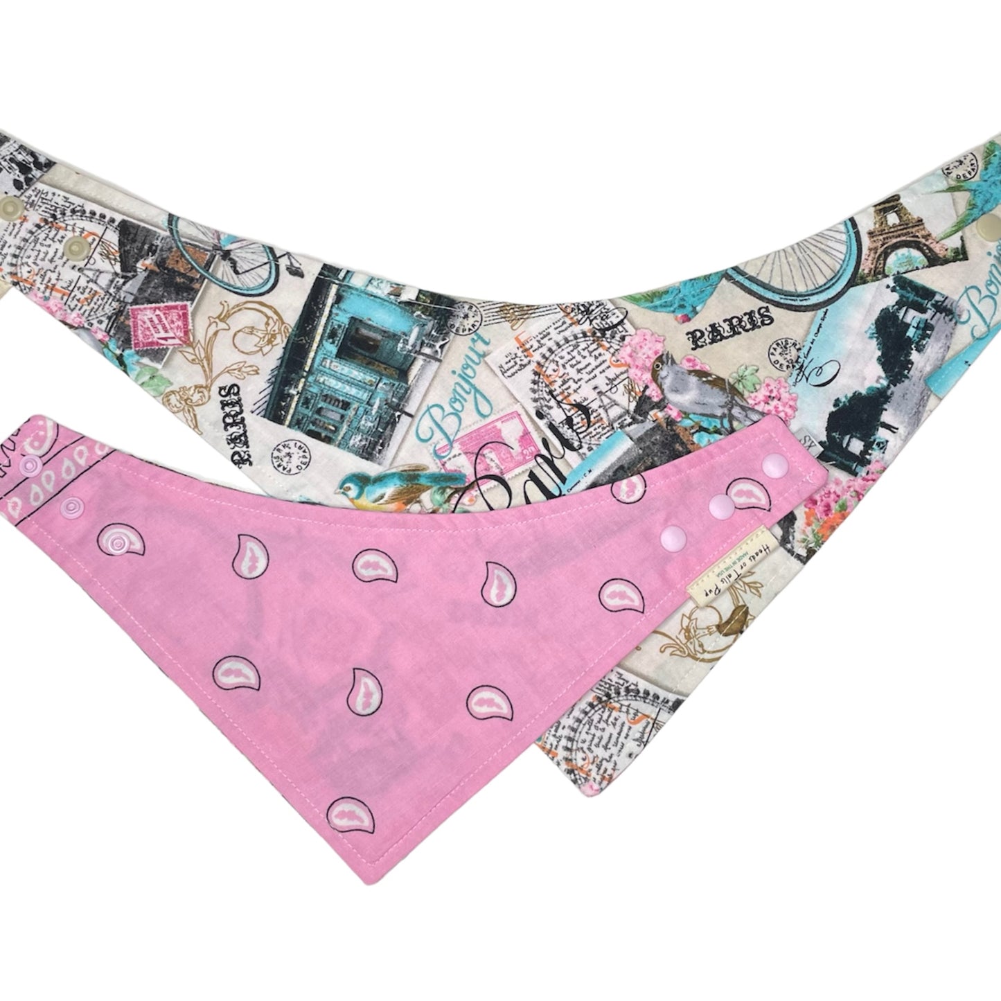 Reversible Paris Bandana - Pink/Purple