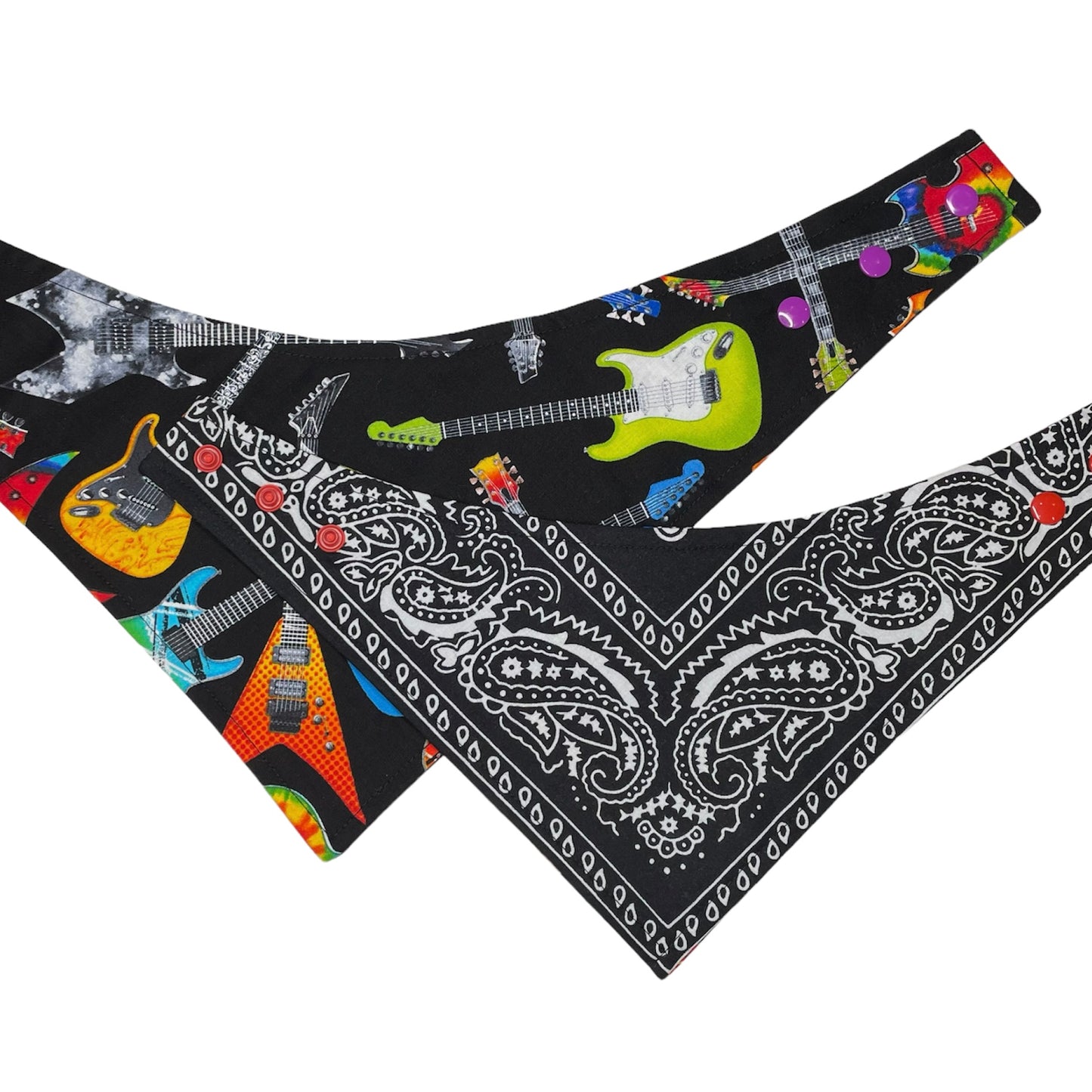 Reversible Guitar Bandana - Black/Red