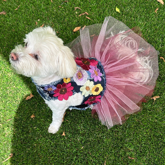 Plum Prosecco Bouquet Dress