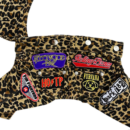 Ruff & Roll Animal Print Overalls