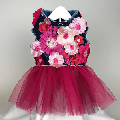 Raspberry Sorbet Bouquet Dress