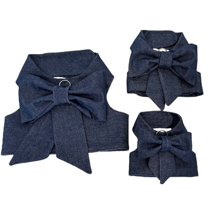 Blue Bow Harness