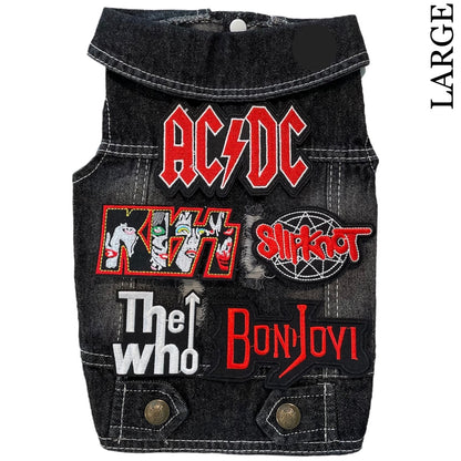 Denim Rocker Vest - AC/DC