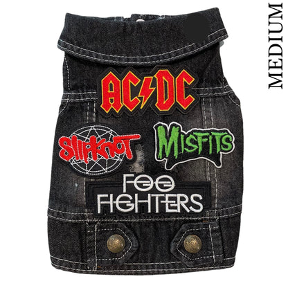 Denim Rocker Vest - AC/DC