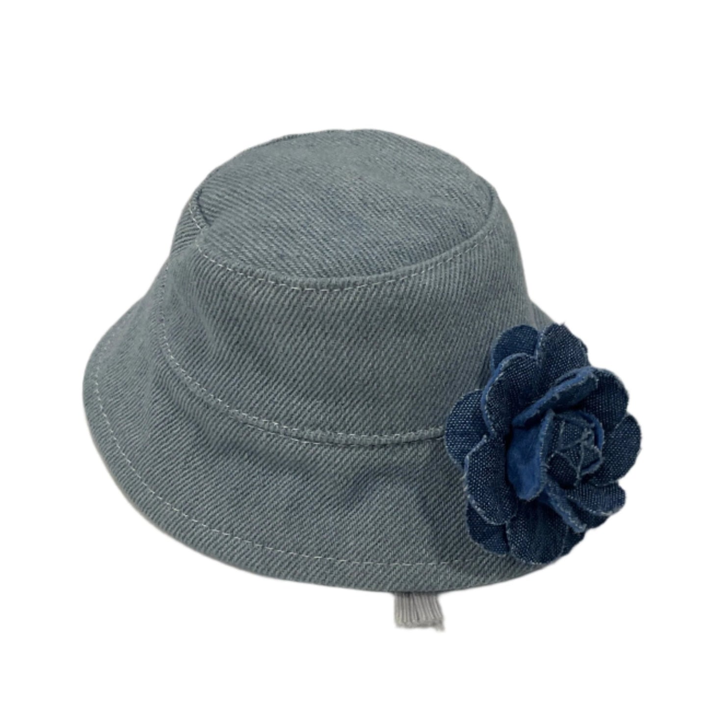 Denim Rose Hat