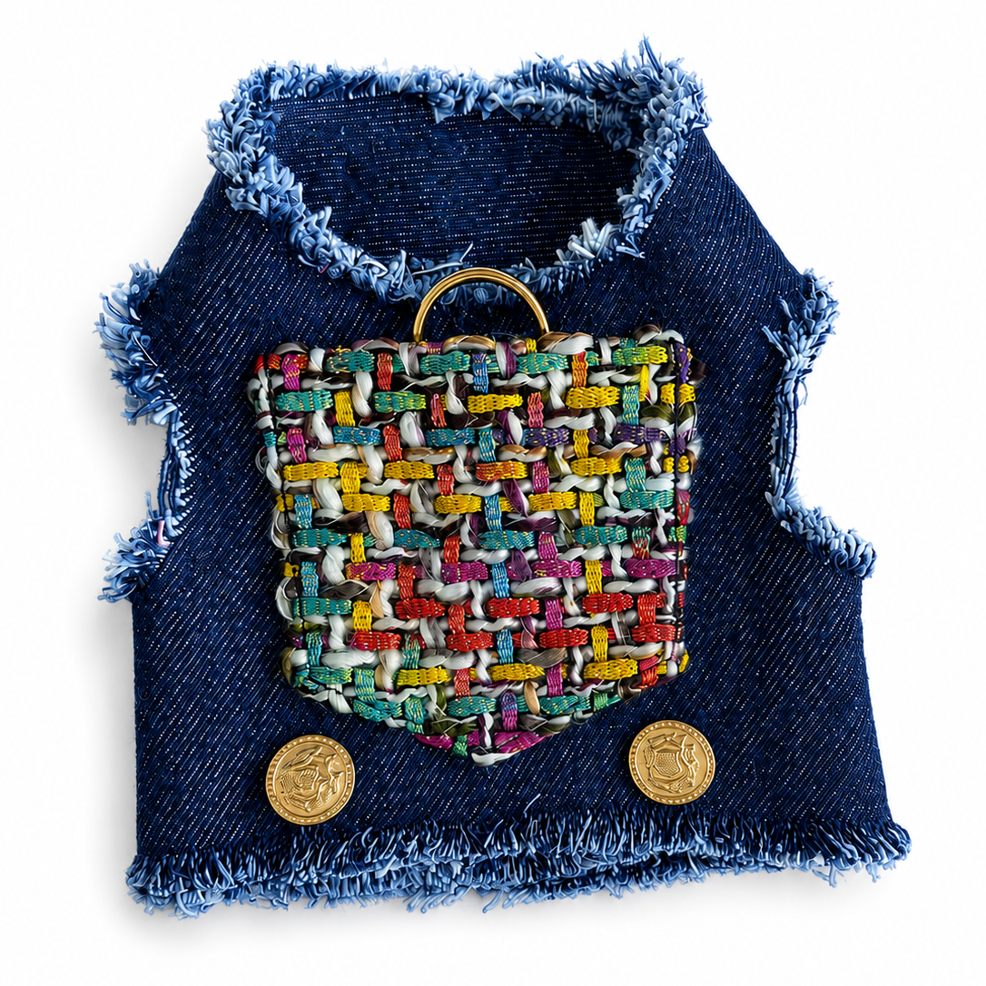 Denim and Tweed Couture Harness