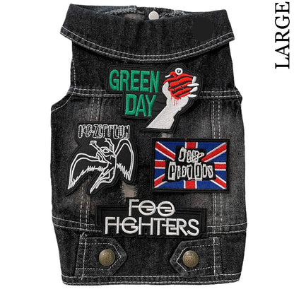 Denim Rocker Vest - GREEN DAY