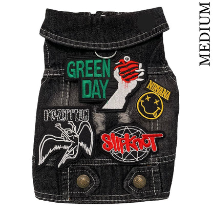 Denim Rocker Vest - GREEN DAY