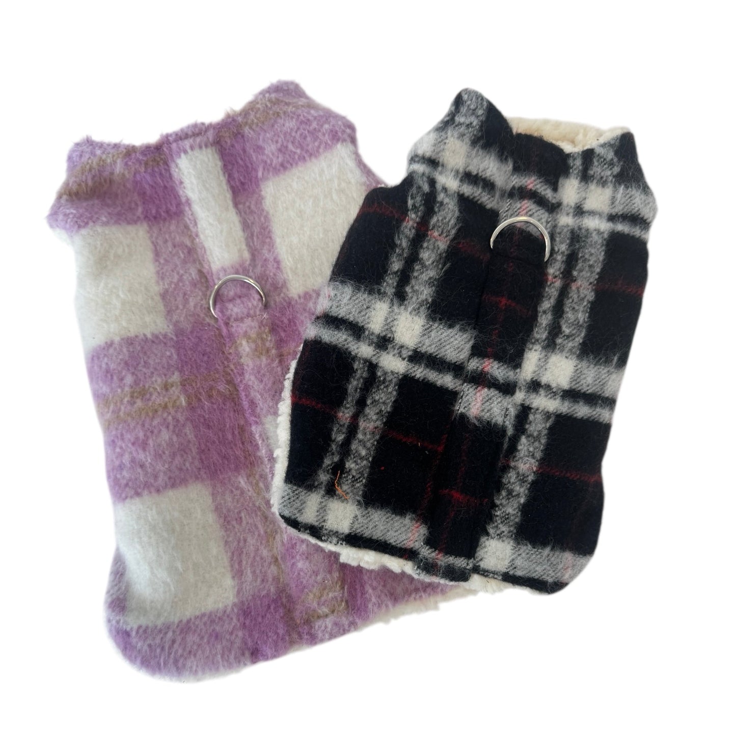 Plaid Fleece Coat