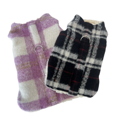 Plaid Fleece Coat