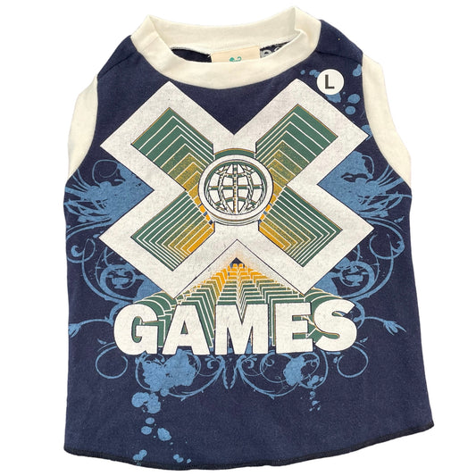 Upcycled Dog Tank - L "X GAMES"