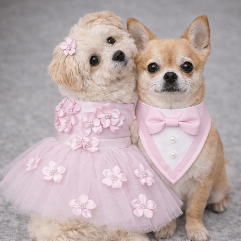 Pink Ceremony Tuxedo Bandana