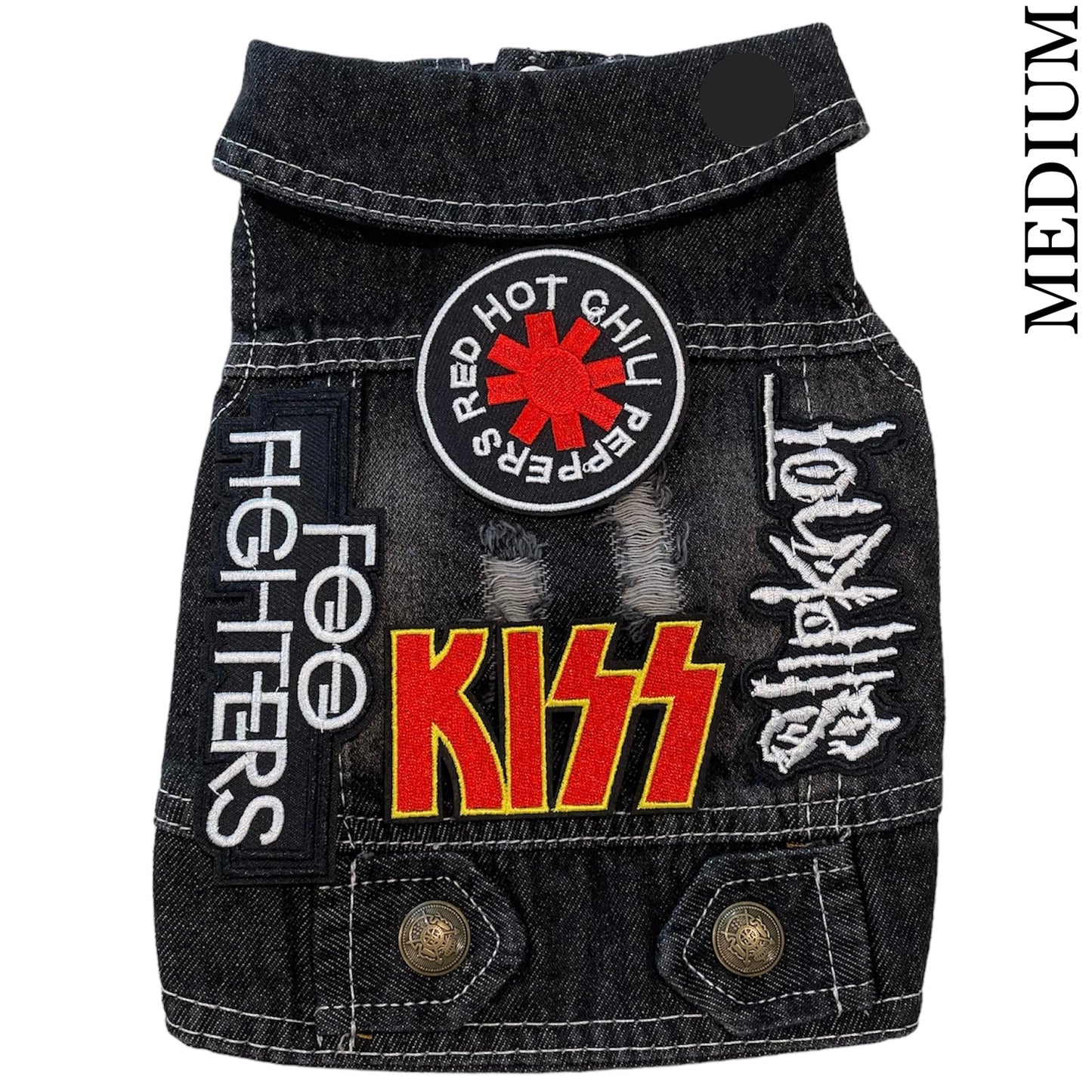 Denim Rocker Vest - RED HOT CHILI PEPPERS