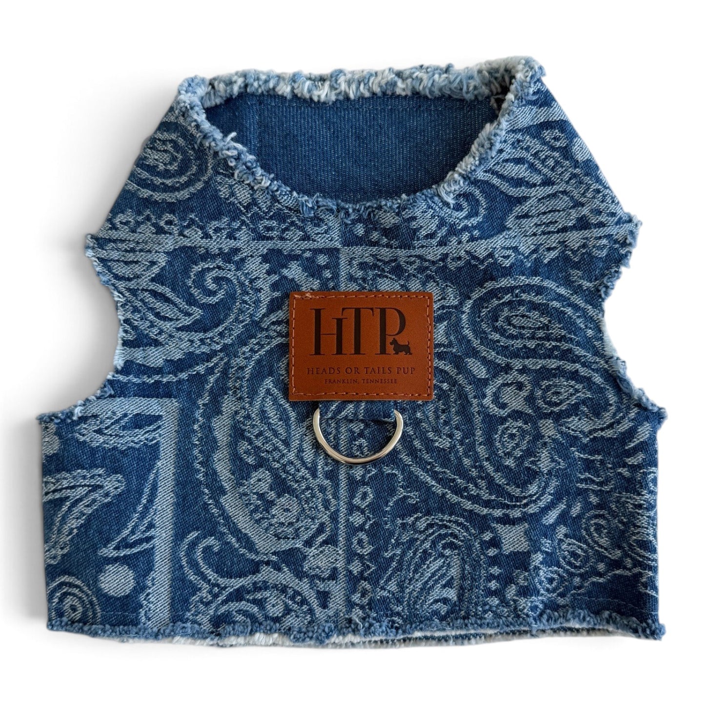 Printed Bandana Denim Harness