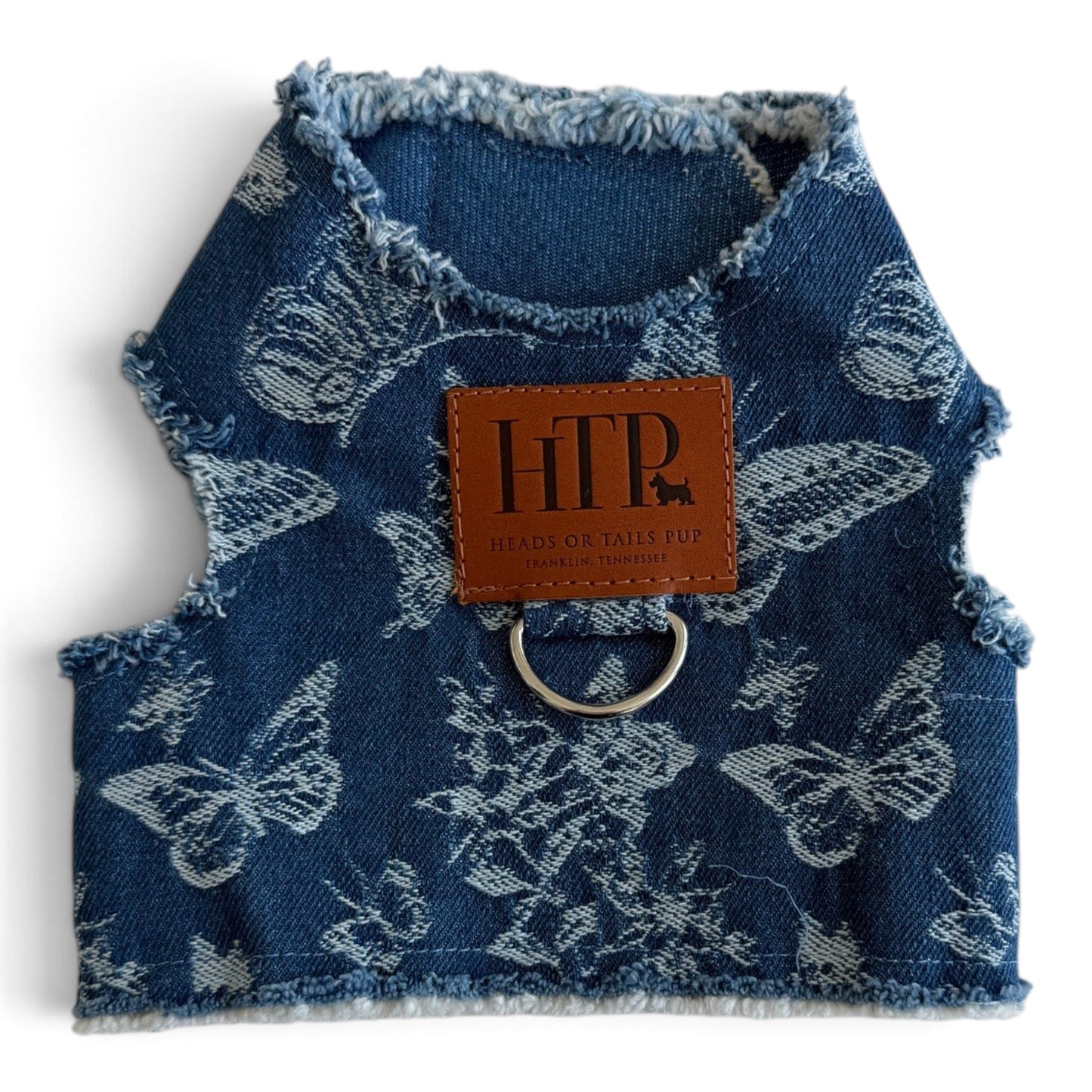 Printed Butterfly Denim Harness